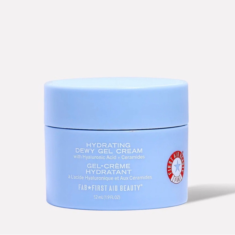 First Aid Hydrating Dewy Gel Cream Moisturizer. Hyaluronic Acid + Ceramides. NWT